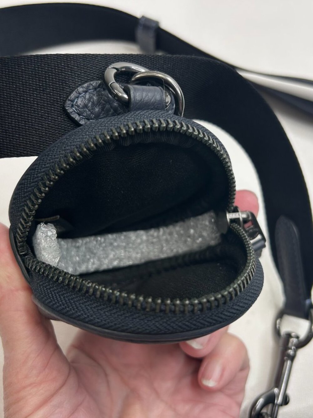 COACH CE682 Holden Crossbody Bag Black Pebble Leather Purse Adjustable Strap - Picture 8 of 12